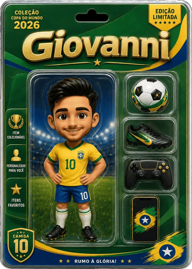 Miniatura Colecionável Copa 2026 BR